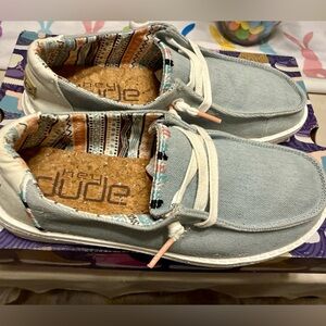 Hey Dude Wendy Slip-On Shoes in Boho Denim